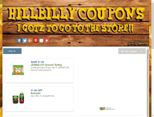 Tablet Screenshot of hillbillycoupons.com